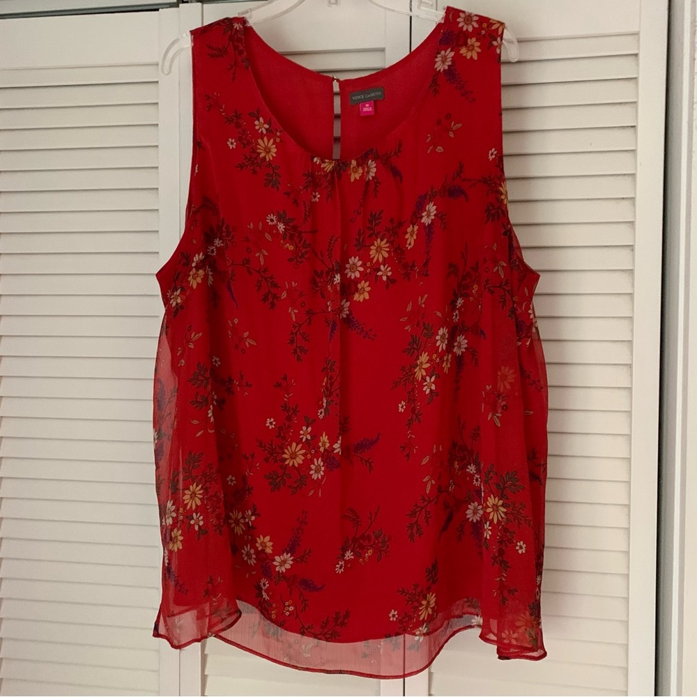 Vince Camuto sleeveless lined blouse 3X